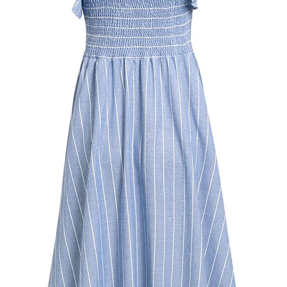 NWT BerryGo Blue Striped Dress with Pockets! - Picture 11 of 14